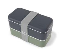 Lunch box rectangle 2x500ml bleu vert