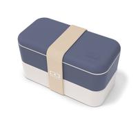 Lunch box rectangulaire 2x500ml bleu léopard