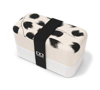 Lunch box rectangulaire 2x500ml plume
