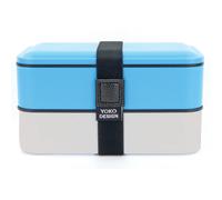 Lunch Box Yoko Design, 2 compartiments, 1200ml, coloris bleu