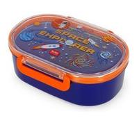 LEGAMI - Boîte à collations, thème Space, 1 boîte à snacks avec séparateur amovible, fermeture par clip, facile à ouvrir et à refermer, lavable au lave-vaisselle, 18 x 7 x 14 cm