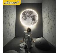 Lune mur LED lumière pour chambre chambre d'enfant Foyer salon café Bar allée couloir galerie salle d'étude Loft intérieur maison lumières