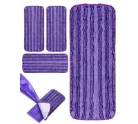 LUNEKUCK 4 Pcs Lingettes pour Swiffer Wet Jet Serpillières Rechange en Microfibre Lavable Reutilisables pour Swiffer Wet Jet Balai Spray