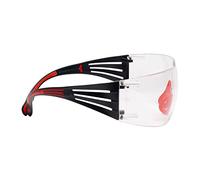 Lunette de Protection 3M SecureFit 400 branches rouges/grises, revêtement AB Scotchgard, incolore SF401SGAF-RED EU