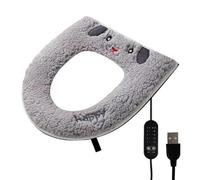 Lunette de toilette chauffante avec minuterie réglable alimentée par USB | Housse de siège de toilette pour ménage, salle de bain, WC d'invités, hôtel, appartement, dortoir étudiant, ferme