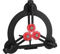 Lunette pour tours à bois avec 3 roulettes caoutchoutées, à double roulement, pour tours de 8 pouces
