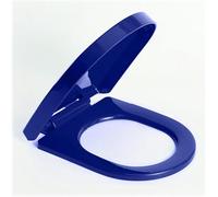 Lunette WC à fermeture amortie - Ajustement universel - Charnières à dégagement rapide - Facile à nettoyer et durable - Taille standard - Design Top Fix pour salle de bain et confort