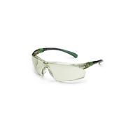 Univet Lunettes de protection 506 UP In/Out G65 – Noir/Vert, anti‑rayures, légères