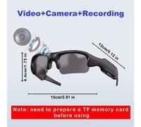 Lunettes caméra intelligentes 1080p HD avec Wi-Fi et détection de mouvement