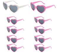 Lunettes Coeur Bride - Accessoires - 10 Paires - Rose - Fête Anniversaire - Décoration Photographie