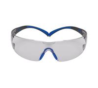 Lunettes de protection 3M SecureFit 400, branches bleues/grises, traitement antibuée/antirayures Scotchgard (K&N), écran gris pour l'intérieur/l'extérieur, SF407SGAF-BLU-EU x20 morceau