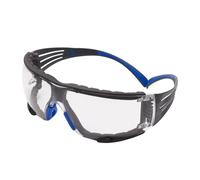 Lunettes de protection 3M SecureFit 400, branches bleues/vertes, monture en mousse, revêtement antibuée/antirayures Scotchgard (K&N), écran transparent, SF401SGAF-BLU-F-EU x20 morceau