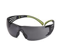 Lunettes de protection 3M SecureFit 400, branches noires/vertes, traitement anti-rayures/anti-buée, écran gris, SF402AS/AF-EU x1 morceau