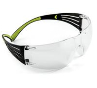 Lunettes de protection 3M SecureFit 400, branches noires/vertes, traitement anti-rayures/anti-buée, écran transparent, SF401AS/AF-EU x1 morceau