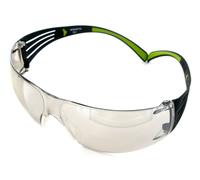 Lunettes de protection 3M SecureFit 400, branches noires/vertes, traitement anti-rayures, écran miroité pour l'intérieur/l'extérieur, SF410AS-EU x1 morceau