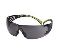 Lunettes de protection 3M SecureFit 400, monture bleue-grise, PC, anti-buée UV/Scotchgard, teinte : grise, SF402SGAF-BLU x20 morceau