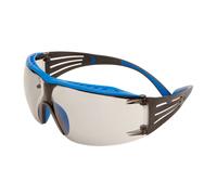 Lunettes de protection 3M SecureFit 400X, monture bleue/grise, traitement antibuée Scotchgard (K/N), écran gris pour l'intérieur et l'extérieur, SF407XSGAF-BLU-EU x20 morceau