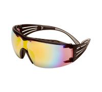 Lunettes de protection 3M SecureFit 400X, monture noire/noire, traitement anti-rayures, écran orange réfléchissant, SF416XAS-BLK-EU x20 morceau