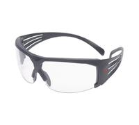 Lunettes de protection 3M SecureFit 600, branches grises, monture en mousse, traitement antibuée/antirayures Scotchgard (K&N), écran transparent, SF601SGAF/FI-EU x20 morceau