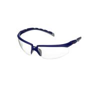 Lunettes de protection 3M Solus 2000, branches bleues/grises, anti-rayures+ (K), écran incolore, angle réglable, S2001ASP-BLU-EU x1 morceau