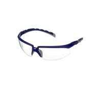 Lunettes de protection 3M Solus 2000, branches bleues/grises, antibuée/antirayures, écran incolore, angle réglable, S2001AF-BLU-EU x1 morceau