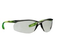 Lunettes de protection 3M Solus série CCS, branches vert lime, traitement antibuée/antirayures Scotchgard (K & N), oculaires gris pour l'intérieur/extérieur, SCCS07SGAF-GRN-EU x20 morceau