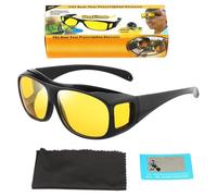 Lunettes de Protection de Nuit - Conduite de Nuit Coupe-Vent Jaune Haute Définition Sécurité | Pour Marcher, Cyclisme, Homme, Femme, Sports de Plein air, Améliorer la Vision