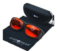 Lunettes de protection laser OD6+ pour une longueur d'onde de 180-540 nm, adaptées aux lasers de 532 nm, conçues pour être portées par-dessus une autre paire de lunettes