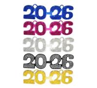 Lunettes de réveillon du Nouvel An | Lunettes de fête 2026 pour accessoires photo, festival, vacances, anniversaire, hommes, femmes, famille, , invités