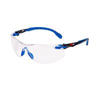 Lunettes de protection 3M Solus 1000, branches bleues/noires, traitement anti-buée/anti-rayures Scotchgard (K&N), écran transparent, S1101SGAF-EU x1 morceau