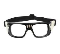 Lunettes de Sécurité Anti-buée pour Basket et Football, Homme Noir | Silicone et PC, Protection Antichoc, Port, Pratique Football et Course