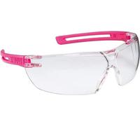 Lunettes de sécurité anti-rayures et anti-buée, rose translucide, avec protection UV