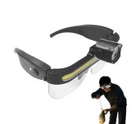 Lunettes de sécurité avec lumières - 2 modes de lunettes anti-buée, lunettes de réparation automatique, lunettes de protection | Idéales pour homme et femme - Laboratoire de construction, tâches sous
