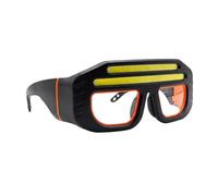 Lunettes de sécurité avec visière réglable avec capteur de mouvement - Lentille éclairée, pour travaux de construction, industrie, menuiserie, atelier et soudure
