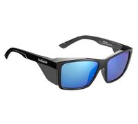 Lunettes de sécurité Bollé STKS 420 avec monture noire brillante et verres polarisés flash, conçues pour soutenir la protection des yeux, la durabilité et le confort pour le travail sur site et une