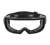 Lunettes de sécurité chimique en PC noir anti-buée et coupe-vent | Pour laboratoire et tonte, résistance au feu, grande , protection contre les éclaboussures
