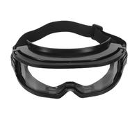 Lunettes de sécurité en PC noir anti-buée avec bandeau réglable | Résistantes au feu et à la poussière, pour peinture et menuiserie, protection des yeux en milieu industriel