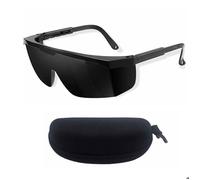 Lunettes de sécurité laser, lunettes avec étui à lunettes, lunettes de sécurité laser pour épilation laser et UV,