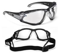Lunettes de sécurité transparentes anti-buée, résistantes aux rayures et protégeant contre les UV-400
