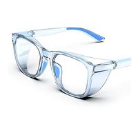 Lunettes de sécurité transparentes protections latérales, antibuée et anti-rayures poignées antidérapantes protection UV complète - Idéales pour femmes et hommes