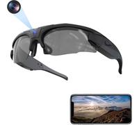 Lunettes de soleil avec caméra Hereta, Wi-Fi, résolution 4K, protection UV400, compatible avec une carte TF jusqu'à 256 Go