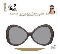 Lunettes de soleil - Paillettes - Argent - Disco - Déguisement - Soirées - Années 80 Argent