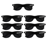 Lunettes de soleil pour enterrement de vie de célibataire, lot de 7, mariage, pour le marié