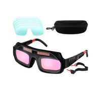 Lunettes de soudure - Lunettes de sécurité | Lunettes de soudure à atténuation automatique | Bouclier facial ventilé | Lunettes de protection résistantes aux rayons UV réglables pour travaux de