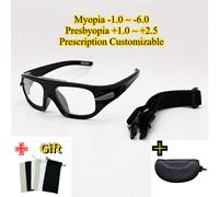 Lunettes de sport de protection personnalisables pour myopie : temple incassable et amovible pour le basket-ball et le football | Lunettes de sécurité extérieures Clear-white Boxed