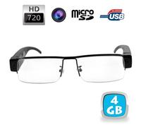 Lunettes De Vue Camera Espion Hd 720p Dv Micro Sd 4go Demi Lune Mini Video Neuf Yonis