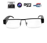 Lunettes De Vue Camera Espion Hd 720p Dv Micro Sd Usb Demi Lune Mini Video Neuf Yonis