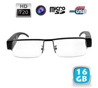 Lunettes De Vue Demi-Lune Caméra Espion Hddv 720p Vidéo Microphone Micro Sd 16go Yonis