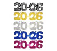 Lunettes décoratives pour le Nouvel An 2026 - Accessoires photo d'anniversaire, célébration, remise de diplôme, intérieur, extérieur, homme, famille, , invités