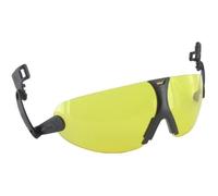 Lunettes intégrées en polycarbonate jaune, anti-buée et anti-rayures, pour casques et coiffes 3M Peltor (nos références 9102377…)